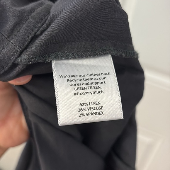 Eileen Fisher Linen Blend Pants sz 14 - Picture 5 of 6